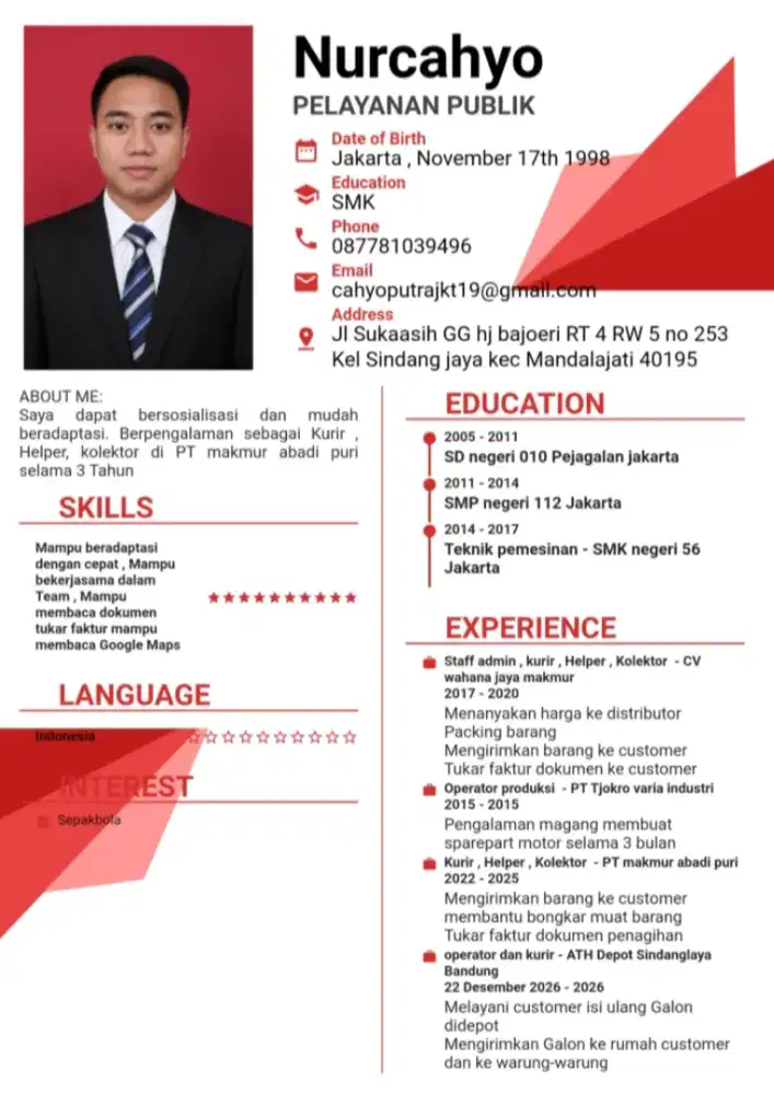 Sedang mencari pekerjaan