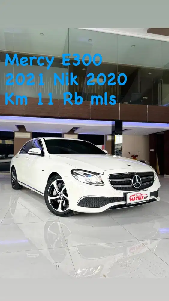 Mercy E300 White on black 2021 Nik 2020 siap pakai