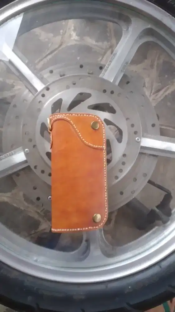 Leather wallet bikers