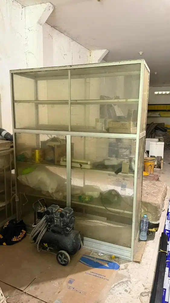 Jual etalase kaca, alumuniumnya bagus