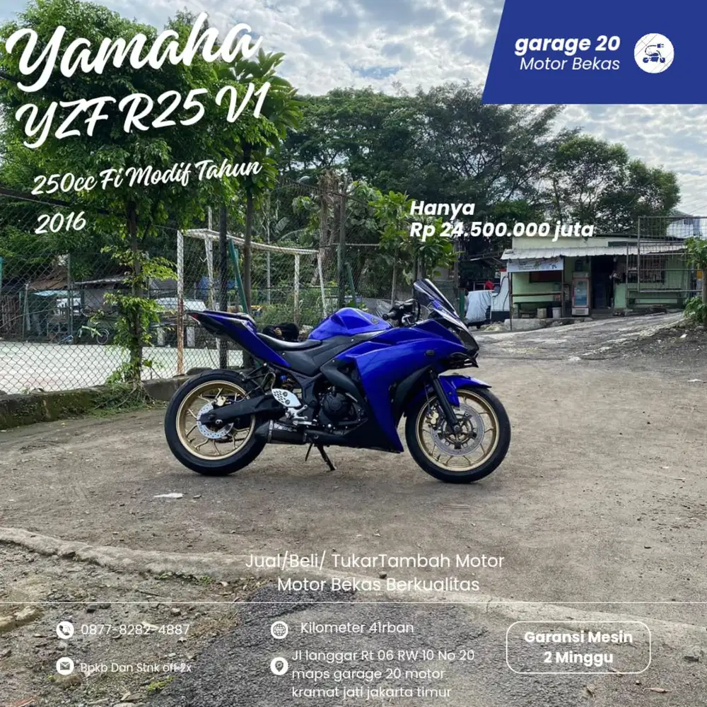 Yamaha YzF R25 Fi 250cc Modif Tahun 2016