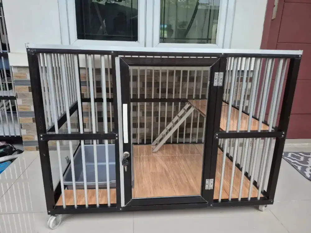 Kandang kucing alumunium bekas like new