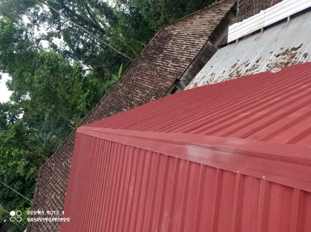 Rangka atap baja ringan dan sepandek pasir, renovasi atap dan dll