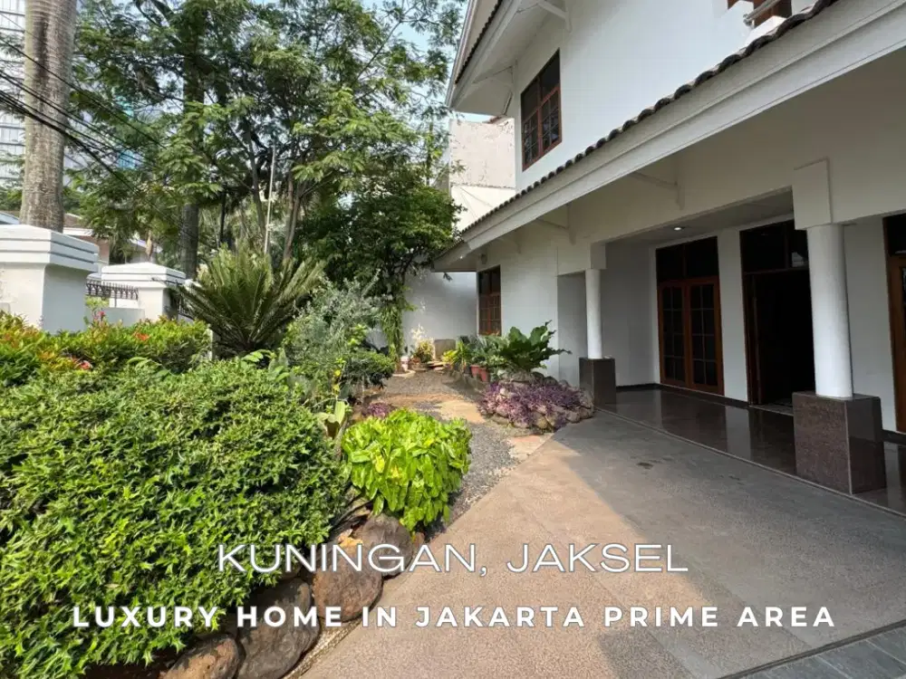 Rare Gem! Rumah Lux Full Marmer & Asri, Lokasi Premium di Kuningan, Jaksel - SHM