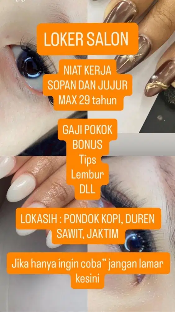 Loker salon kecantikan