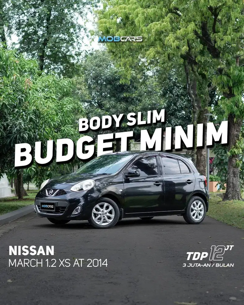 NISSAN MARCH 1.2 XS AT 2014 MATIC HITAM