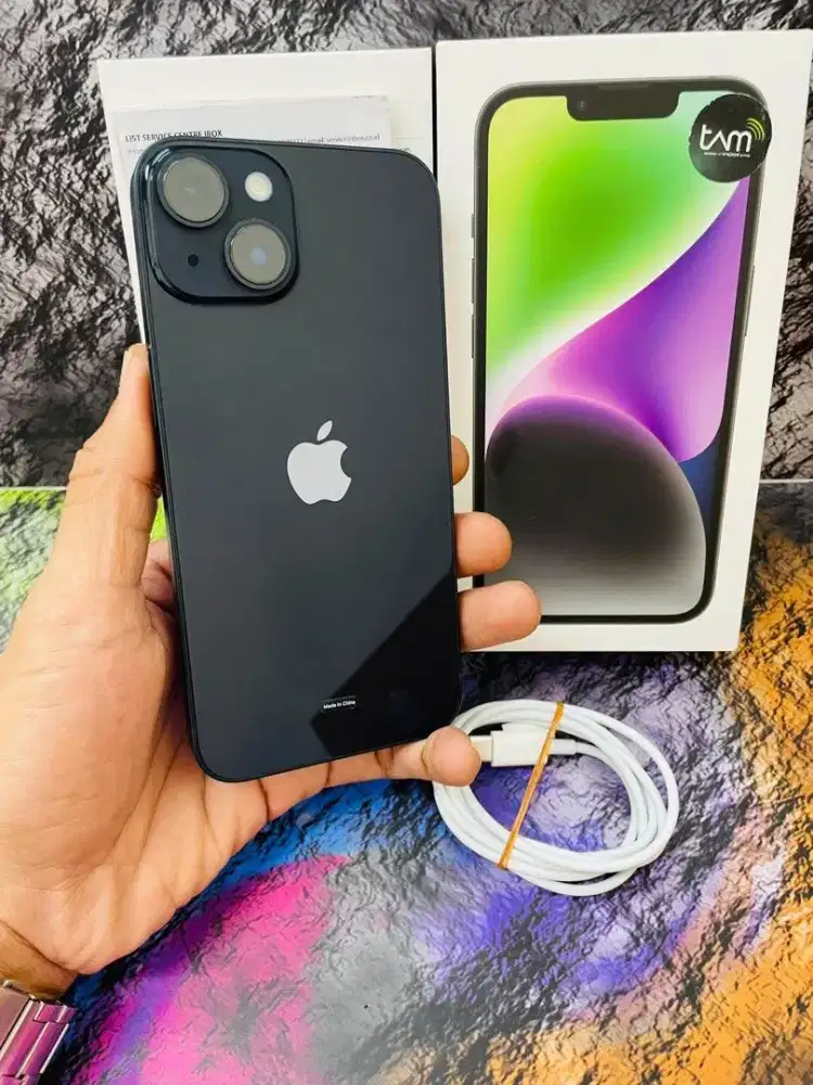 Handphone iphone 14 Midnight basic 128