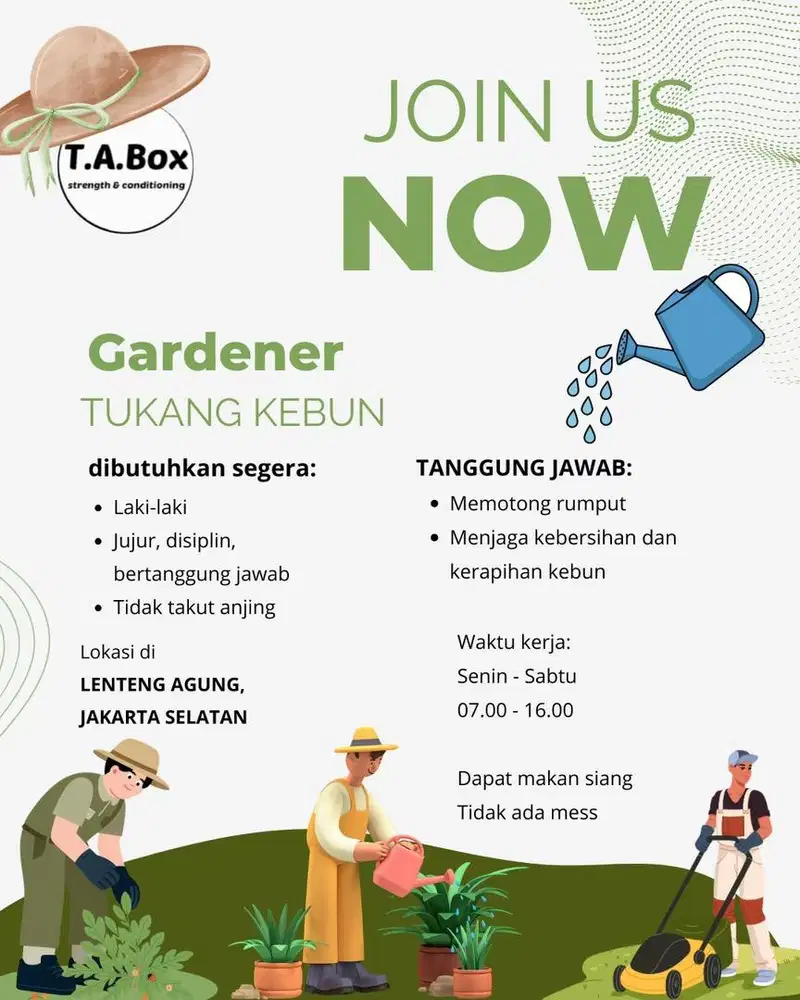 Gardener / Tukang Kebun