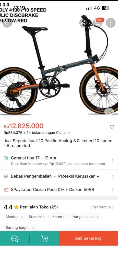 Sepeda Lipat Analog Limited Edition RARE !!!