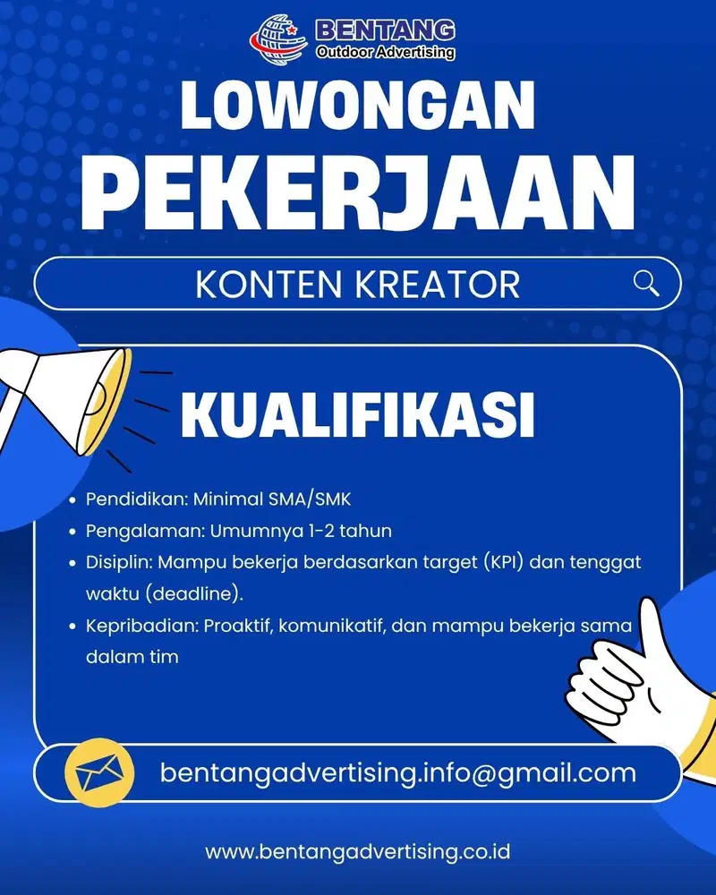 LOKER KONTEN KREATOR