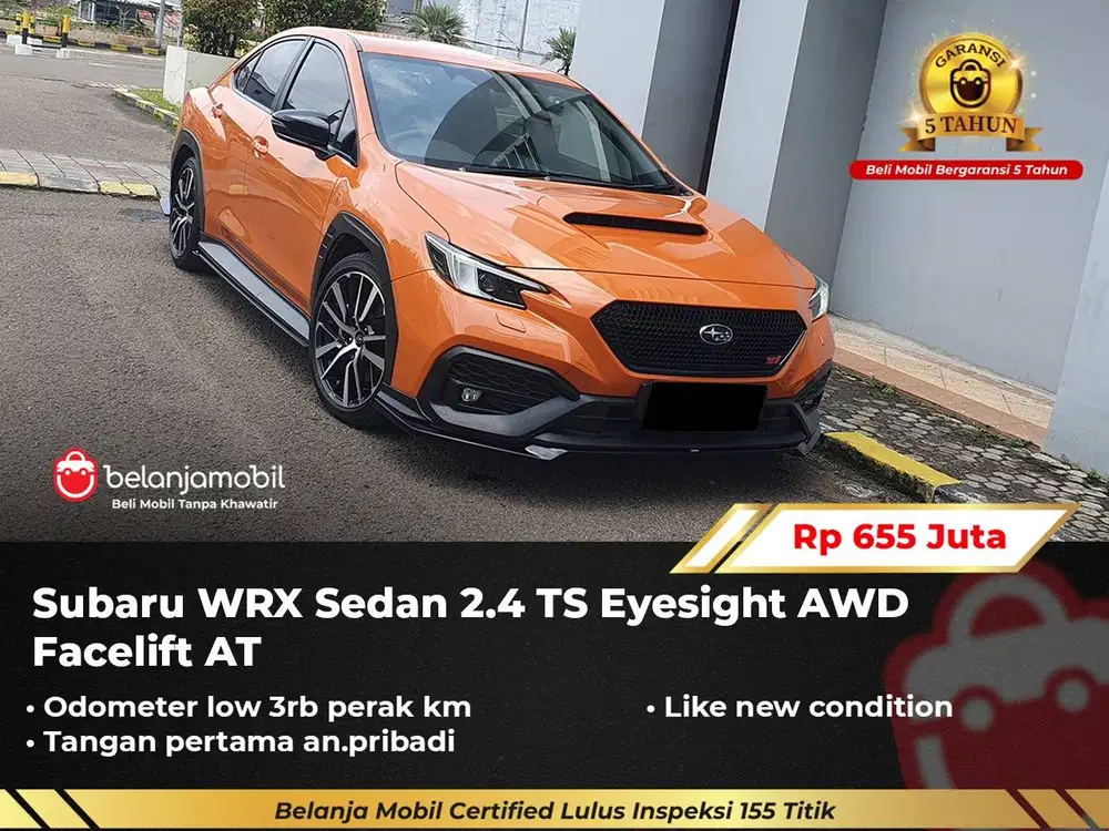 [ LOW KM 3RB ] Subaru WRX Sedan 2.4 TS Eyesight AWD 2023/2024
