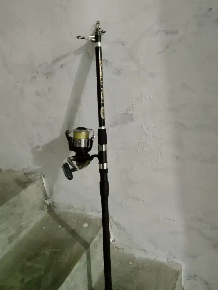 Jual katrol dan joran Shimano  Alivio 10000 + PE  joran power fish 360