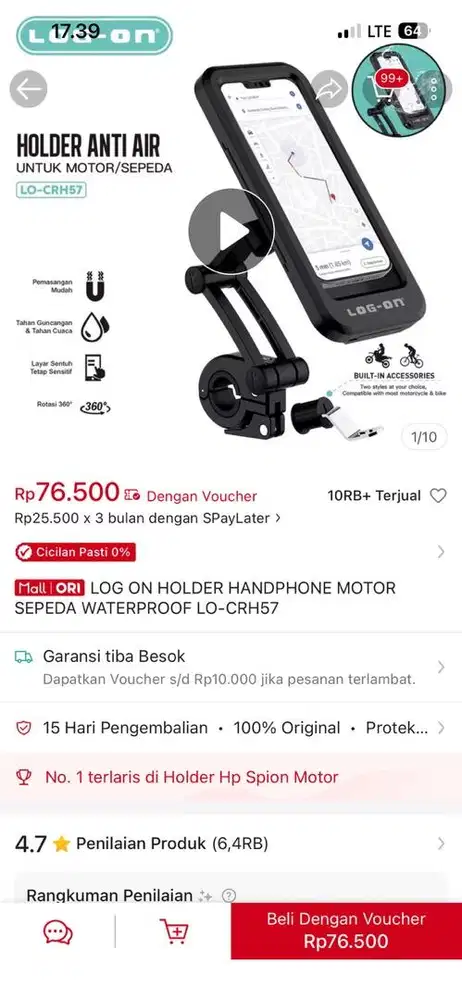 Jual Phone Holder Motor