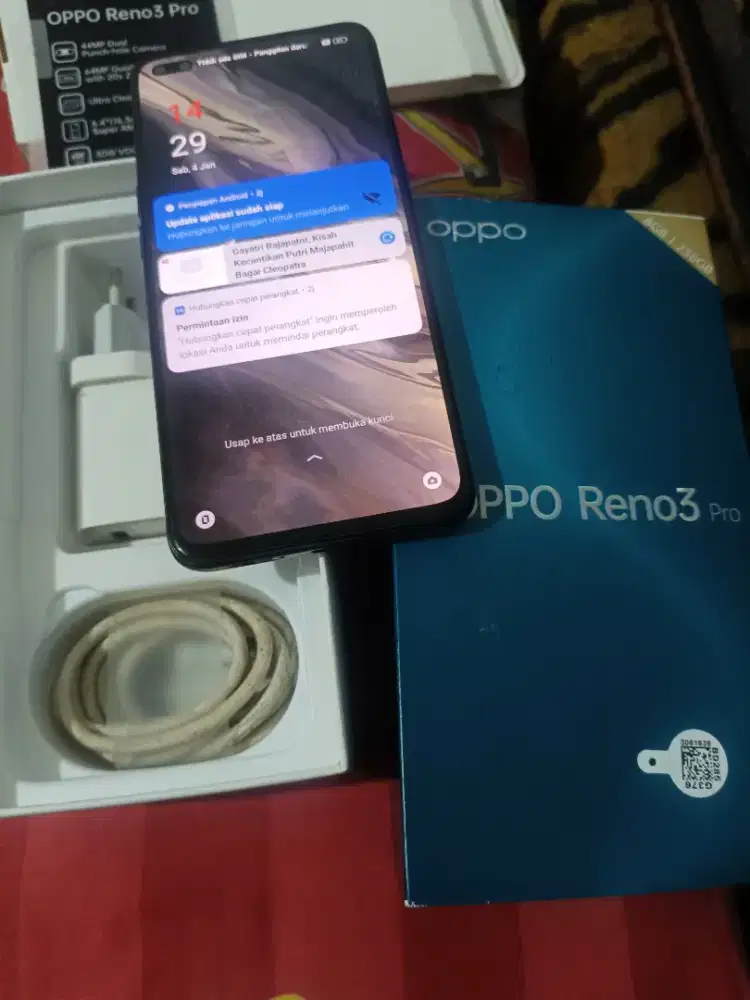Jl CPT HP OPO Reno 3 pro mls original komplit dus