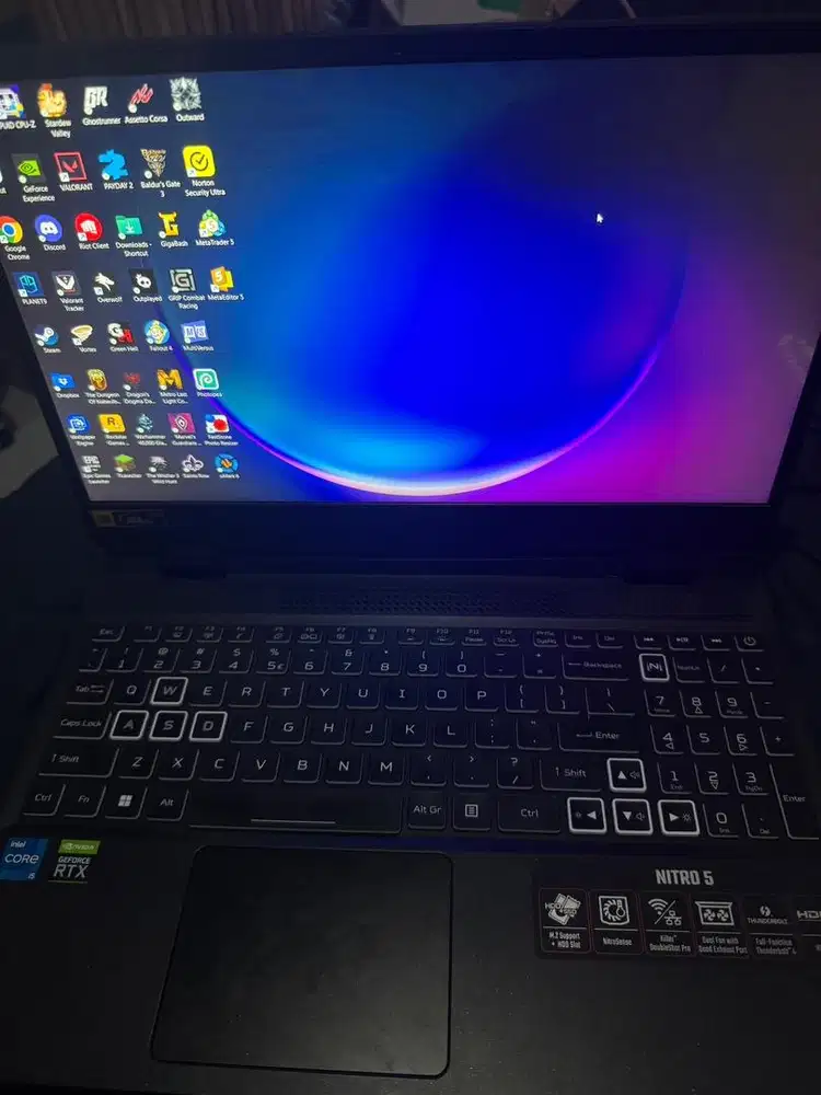 Acer Nitro 5 AN515-58 i5 Gen 12 RTX 3050 RAM 16GB SSD + up 1Tb Mulus