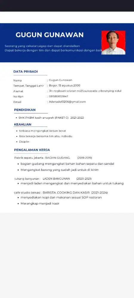 Kerjaan apa saja yang penting halal