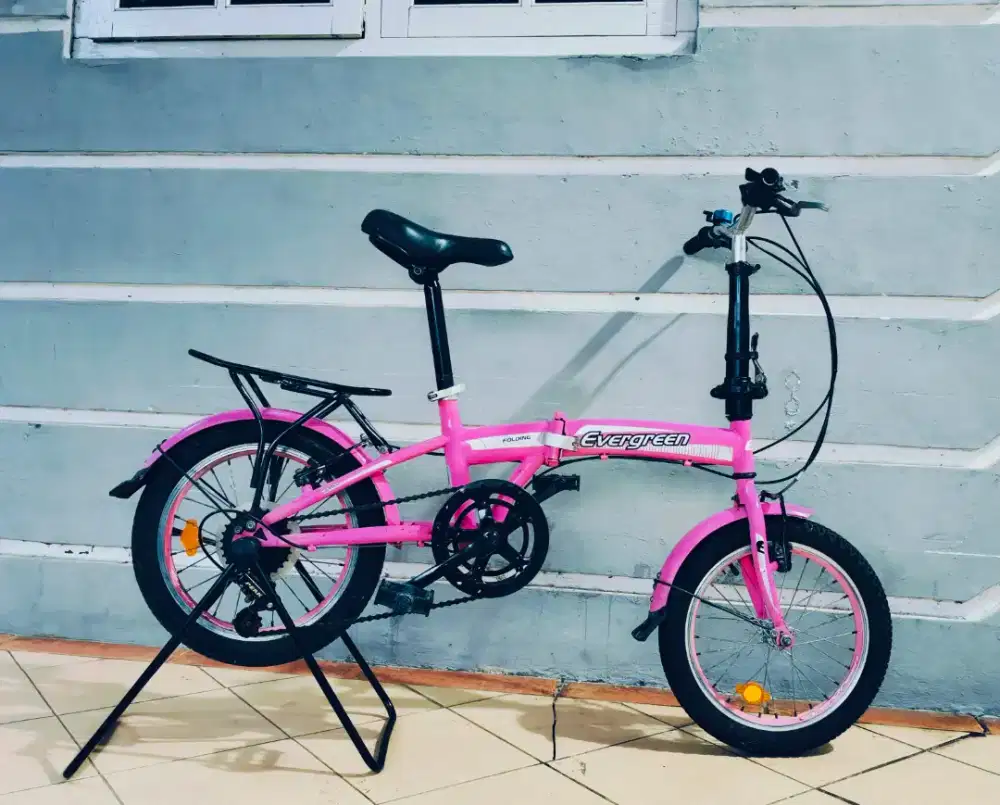Sepeda lipat merek Evergreen uk'16 hrg 500rb net