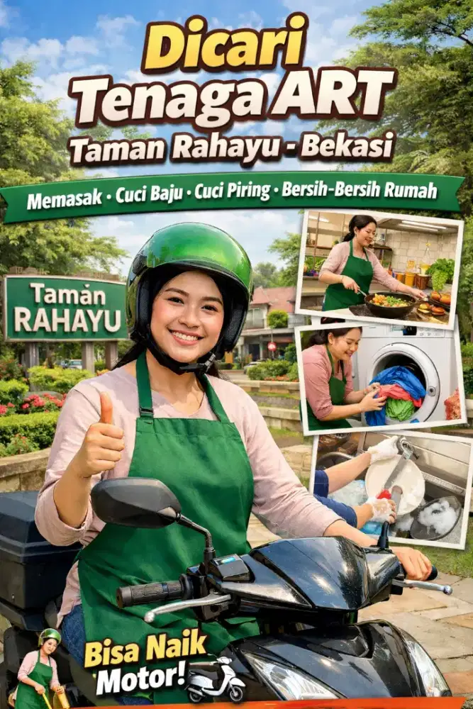 Lowongan Asisten Rumah Tangga (Taman Rahayu, Setu, Bekasi)