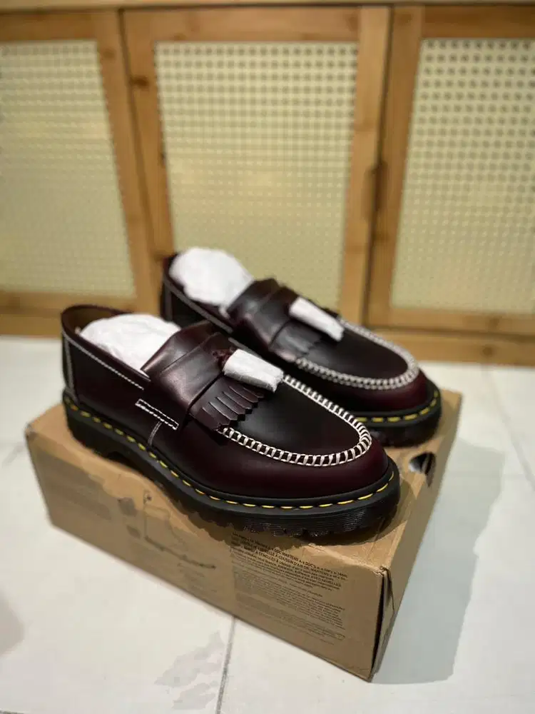 Dr Martens Adrians Ben Tassel Loafer Cherry Red