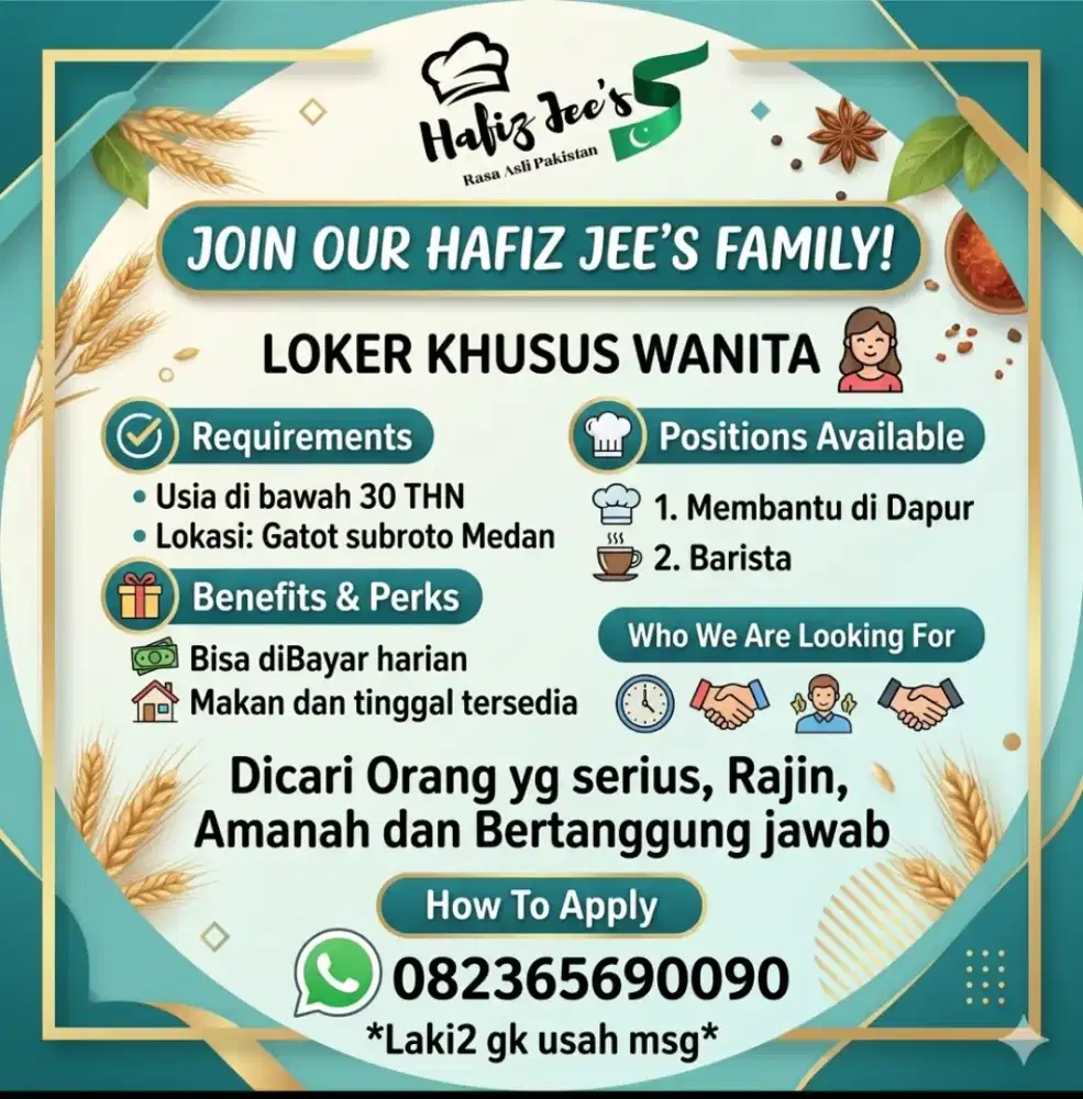 Lowongan kerja khusus wanita model ktp