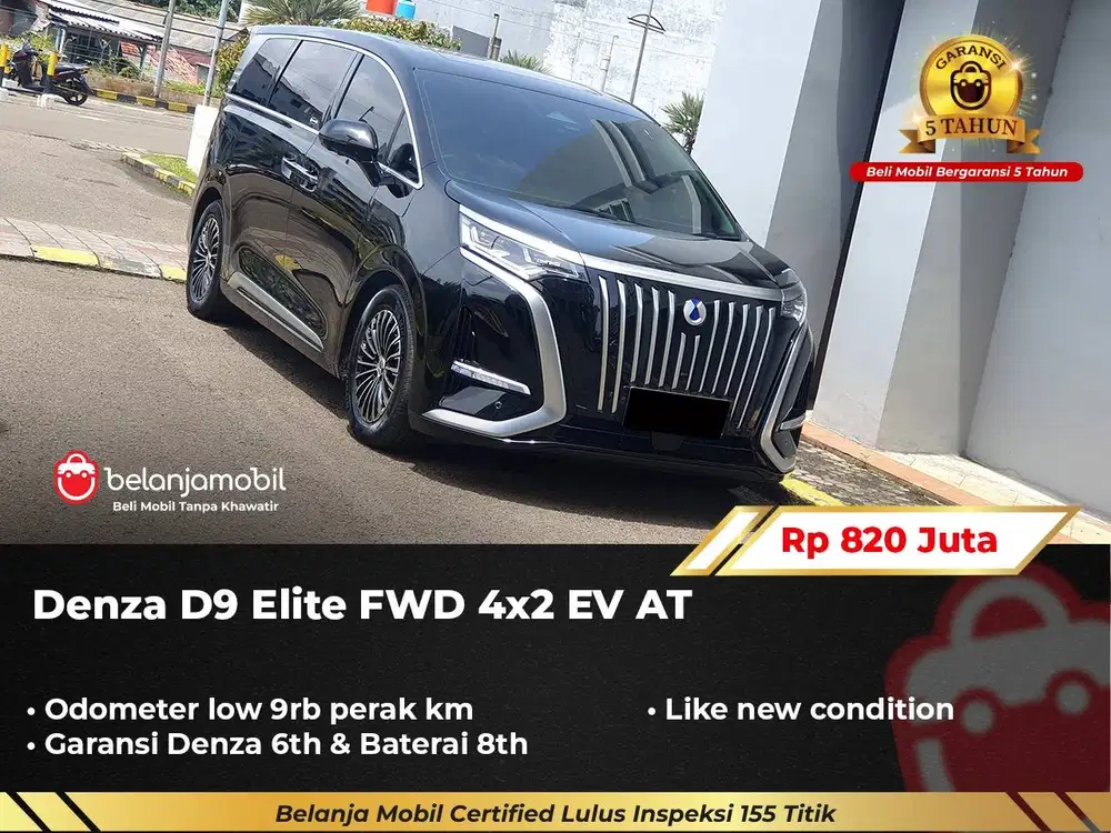 [ KM LOW 9RB ] Denza D9 D 9 Elite FWD 4x2 EV AT Black 2025/2026