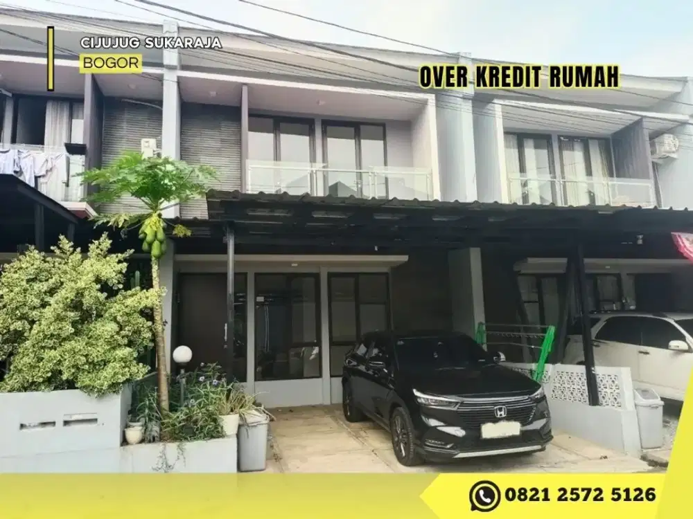 Rumah 2Lantai Over Kredit dkt Tol 115JT di Graha Laras Sentul Bogor