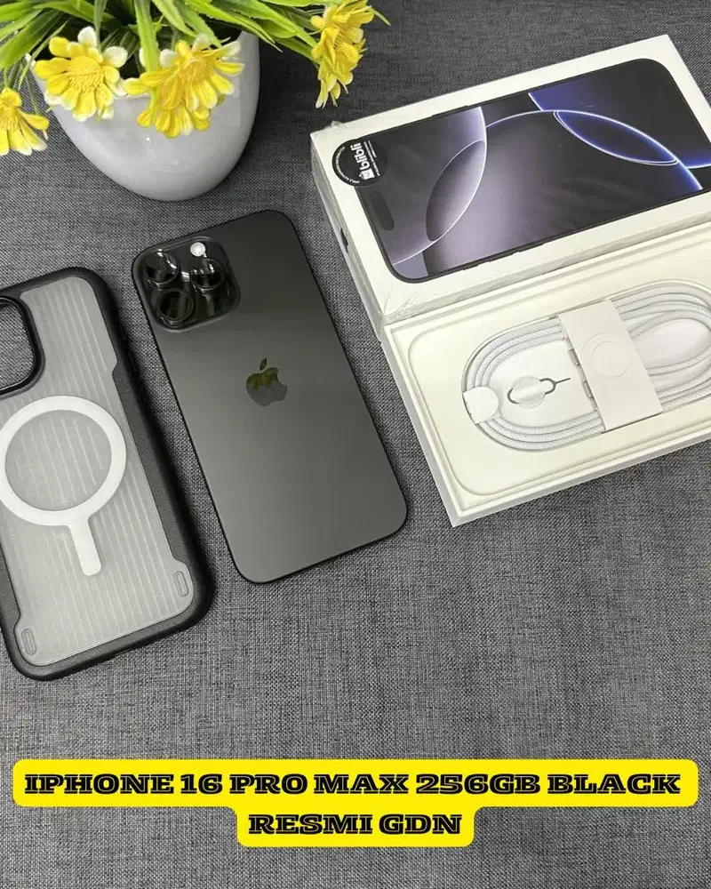 Iphone 16 pro max 256gb black resmi