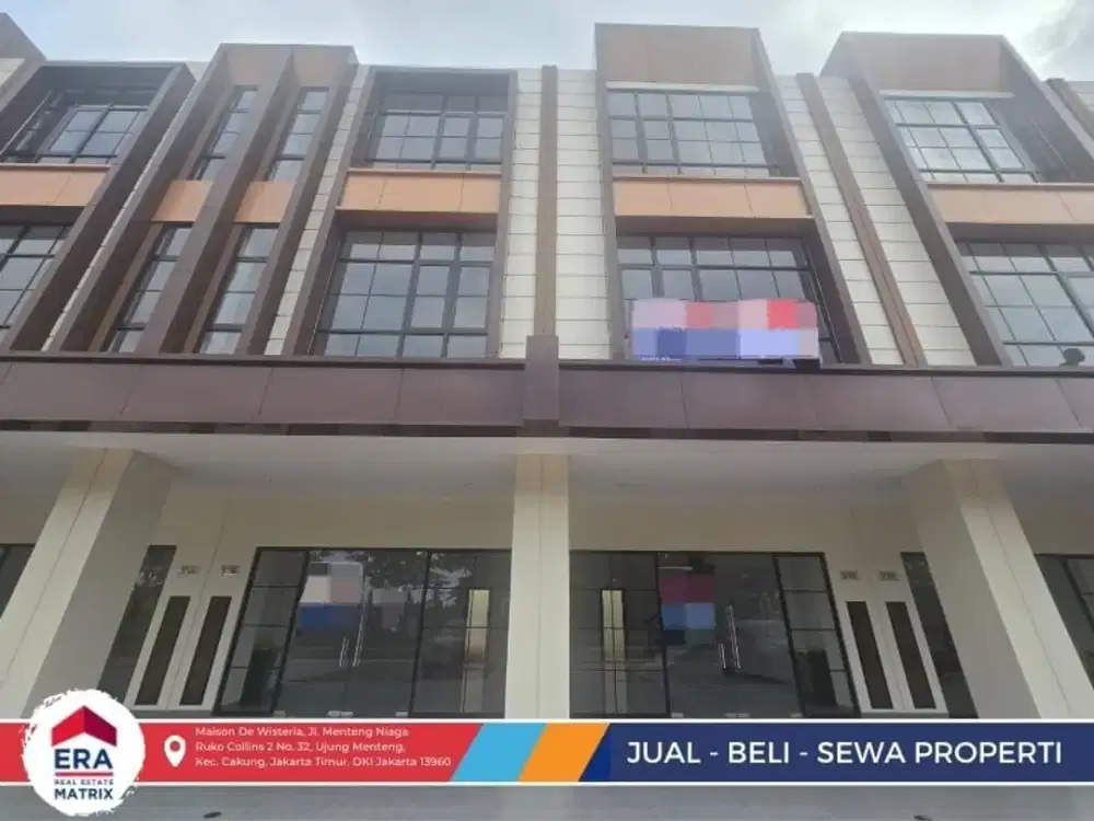 Sewa Ruko gandeng 2 Unit  Baru Gress Desain Modern 3 Lantai Parkir Luas Unit Komersial Eksklusif 2026 Bangunan Baru Lokasi Strategis dekat keramaian  dekat jalan tol