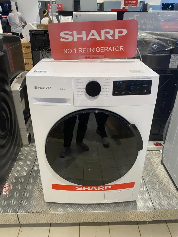 Cicilan mesin cuci SHARP WM FRONT LOAD 7KG - cuma pakai KTP aja