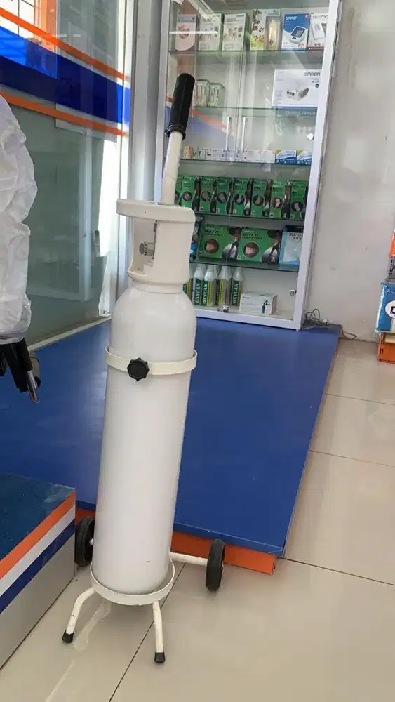 Tabung oksigen, troli, regulator