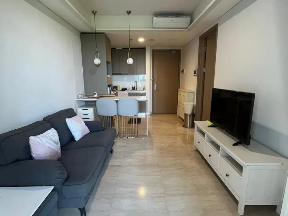 apartemen goldcoast tower Bahama, 1BR , Lebih tenang ,  full furnish , view taman dan city