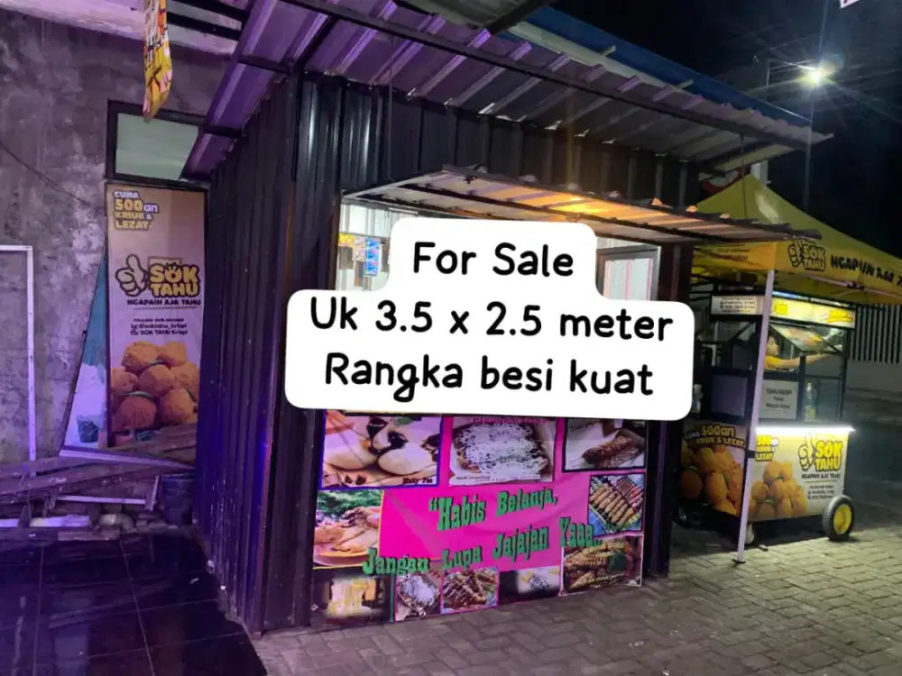 DIJUAL CEPAT!!! Booth Container KOKOH