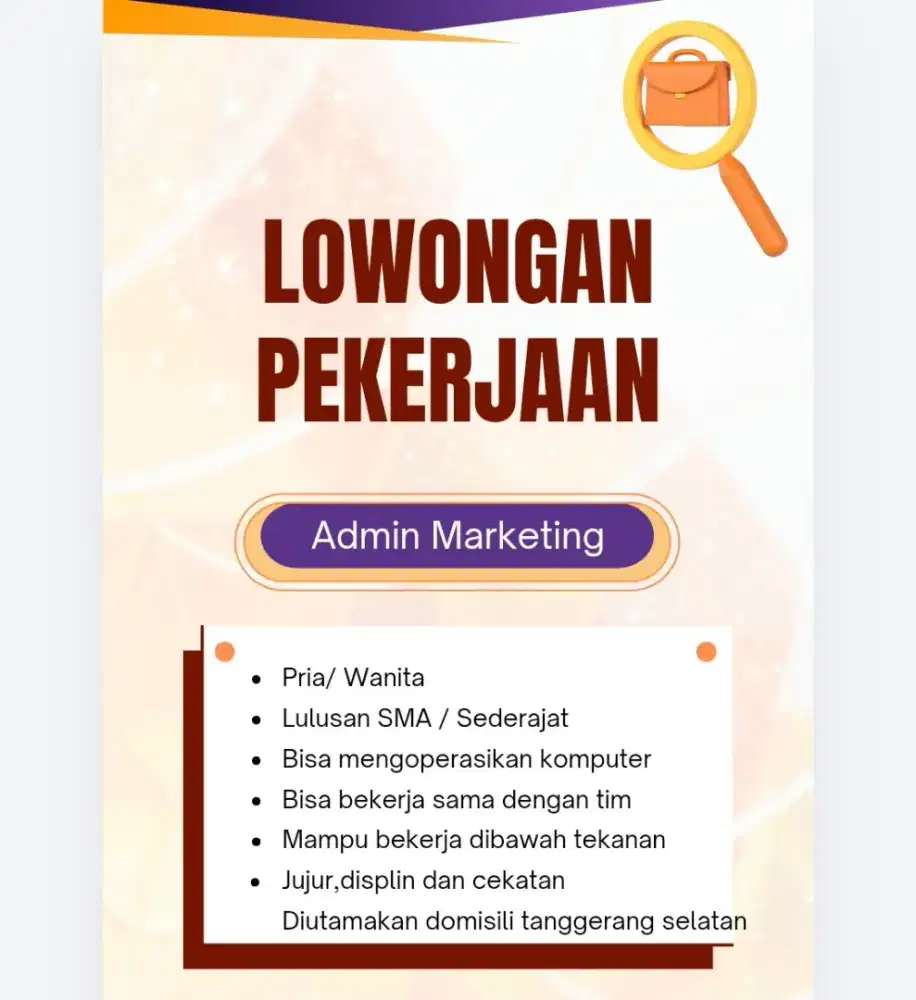 YANG MINAT SERIUS BEKERJA !!