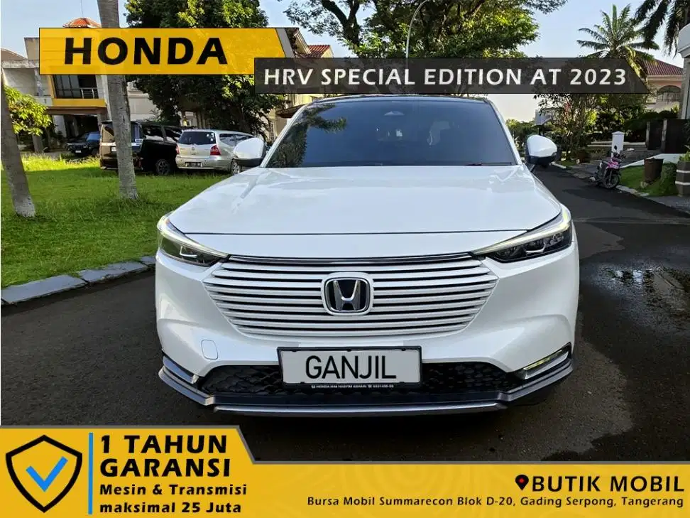 Pajak 1 tahun. New HRV SE AT 2023 Putih