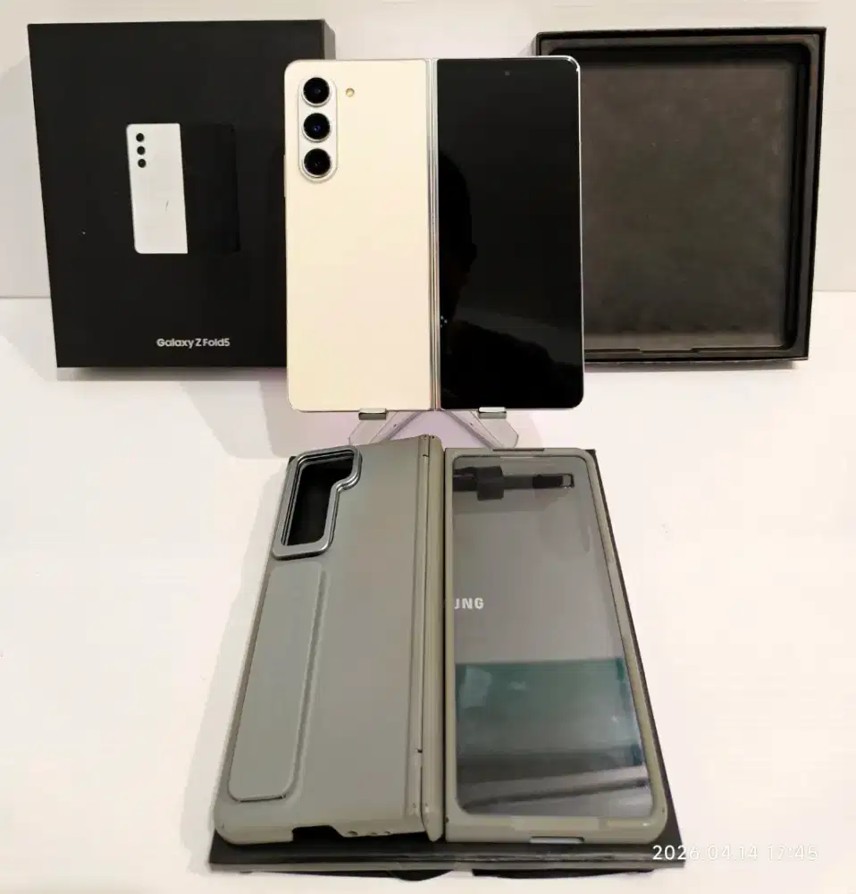 Samsung Z Fold 5G Blue 5G 12/512 Gb Likenew 99% Ex Resmi bisa TT/BT