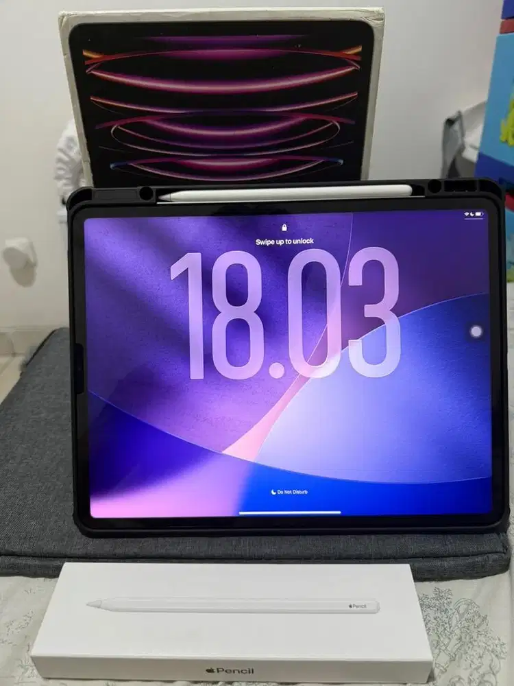 IPAD PRO M2 12.9” – SUPER MULUS FULLSET + APPLE PENCIL GEN 2