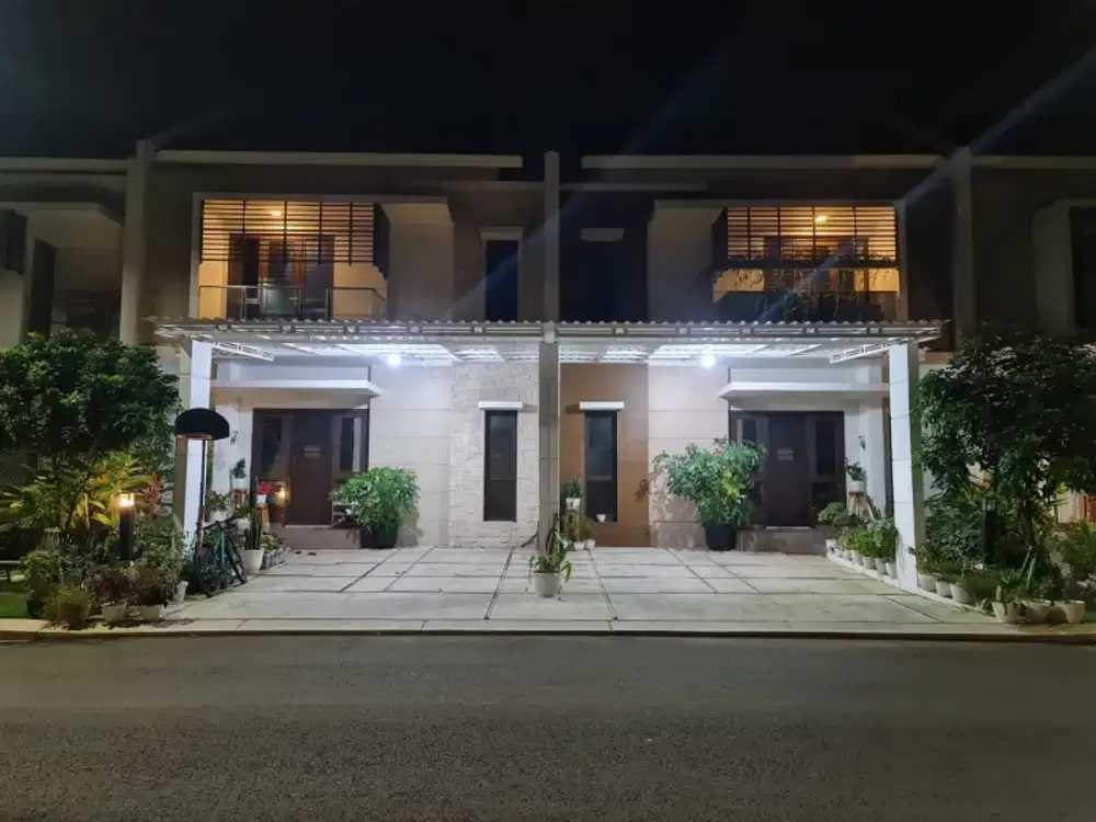 rumah 2 jadi 1,furnished di cluster burgundy,Summarecon Bekasi