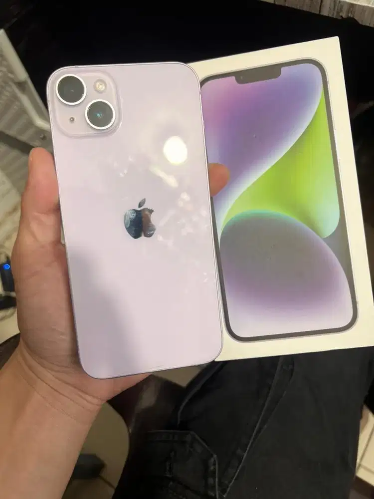 Iphone 14 plus 128 ibox fullset original mulus harga net aja