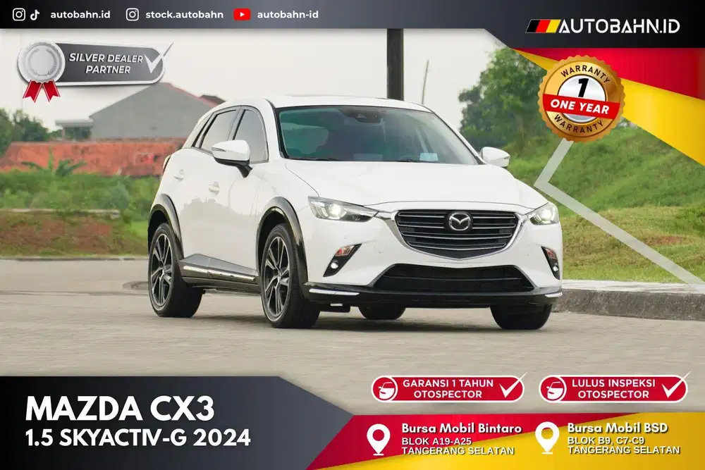 Rasa Baru! Mazda CX3 Sport 1.5 SKYACTIV-G 2024 white hrv creta x1