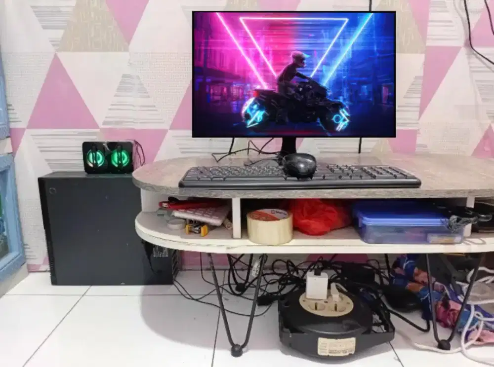 PC GAMING FULSET + LCD + RAM 8 GB + VGA 1 GB + HD 500 GB + GAMES APP