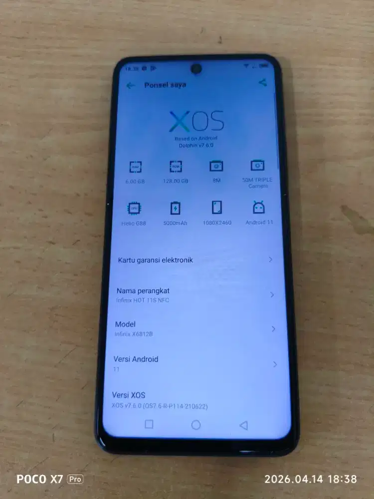 Infinix hot 11s ram 6/128gb