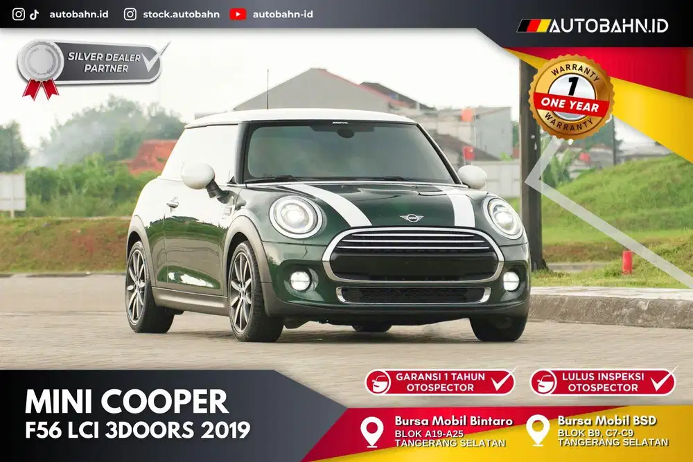 Briish Racing Green! Mini Cooper 3 Doors Turbo F56 2019 c200 320i