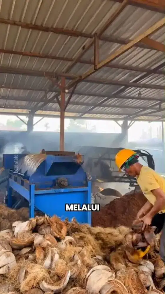 Sabut kelapa coco fibre kering jemur dlm balpres 50 Kg an