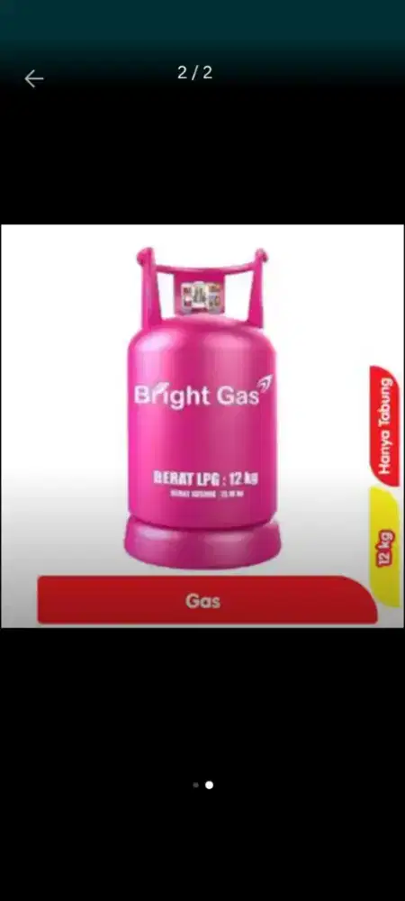 Gas pink 12kg Kosong
