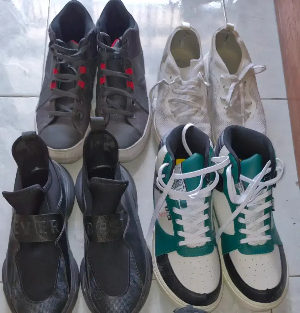 sepatu Pria Everbest, aerostreet, hush puppies , convers seken second