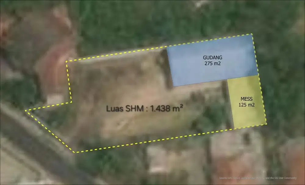 Di jual gudang transit plus mess