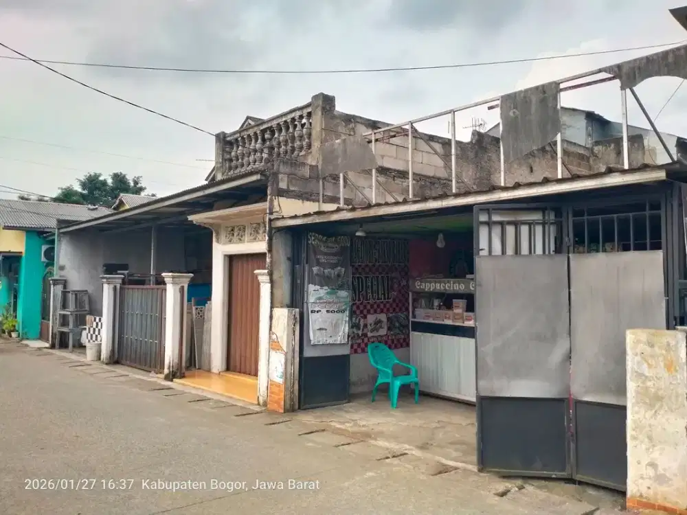 Tanah 156m2 di Komersial Area Depan Lapangan Siaga Bojong Gede Dekat Lapangan Bojong Gede