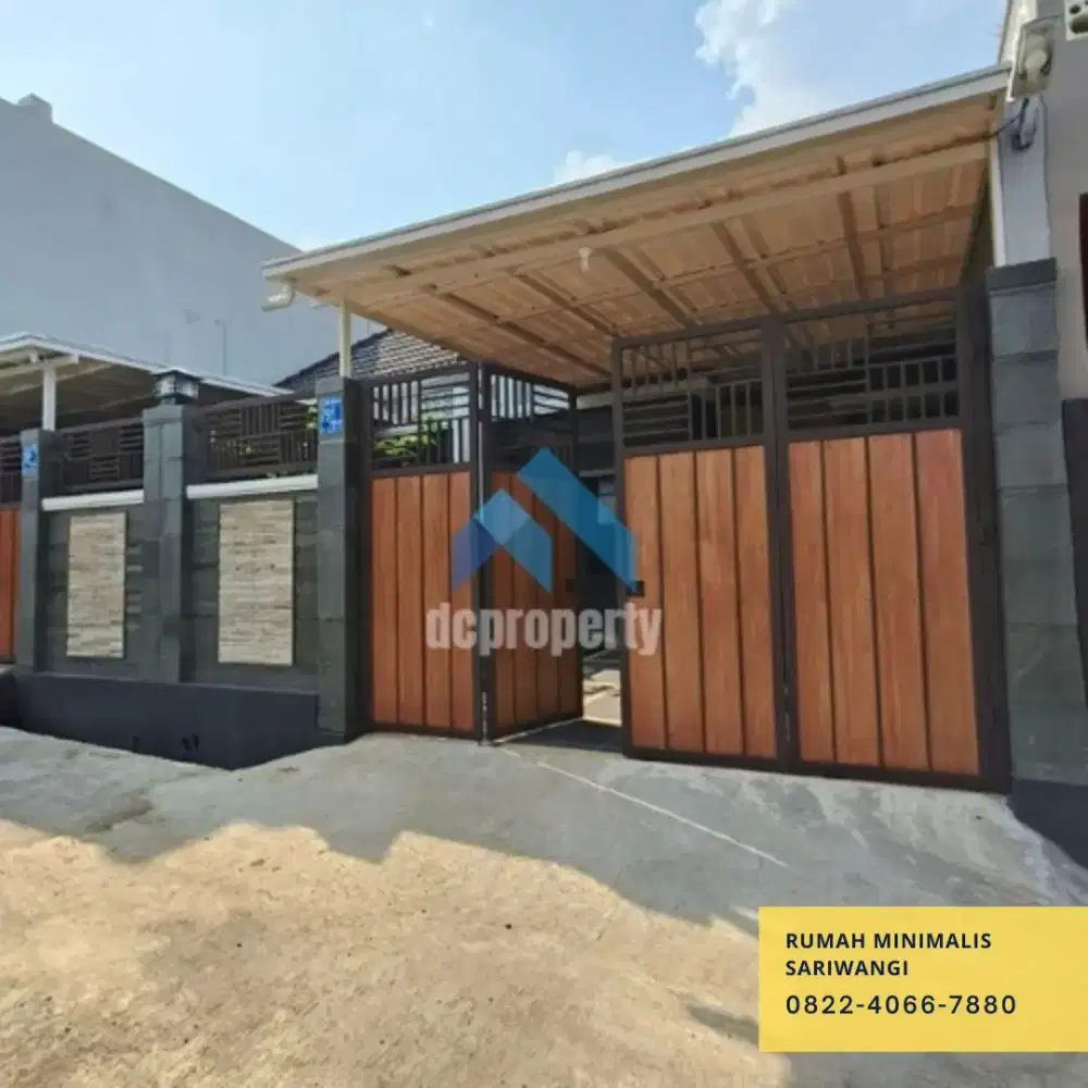 Rumah artistik minimalis Sariwangi dekat Gegerkalong pasteur