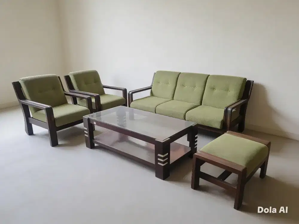 1 set kursi tamu jati klasik