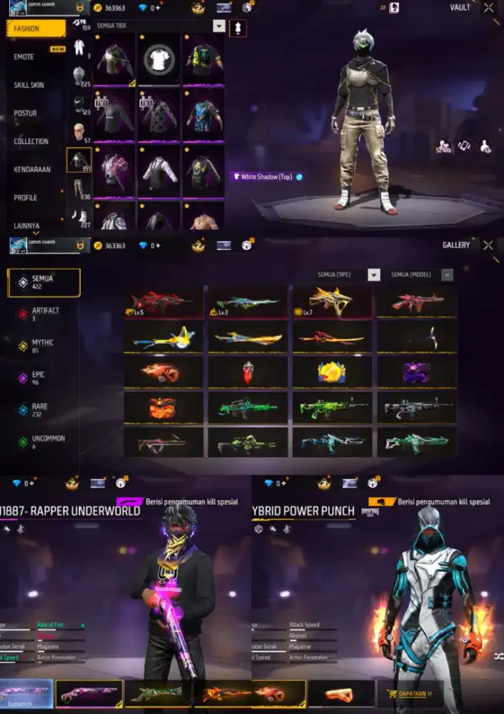 Jual akun ff murah aman dan terpercaya